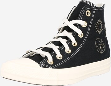 CONVERSE Kõrged ketsid 'Chuck Taylor All Star', värv must: eest vaates