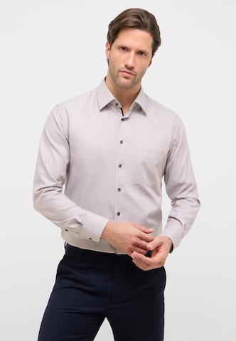 ETERNA Regular fit Zakelijk overhemd in Beige: voorkant