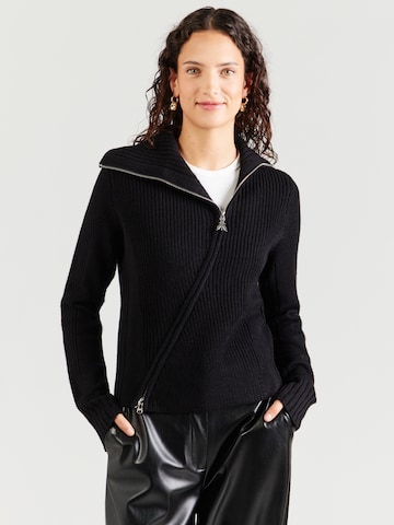 PATRIZIA PEPE - Cárdigan en negro: frente
