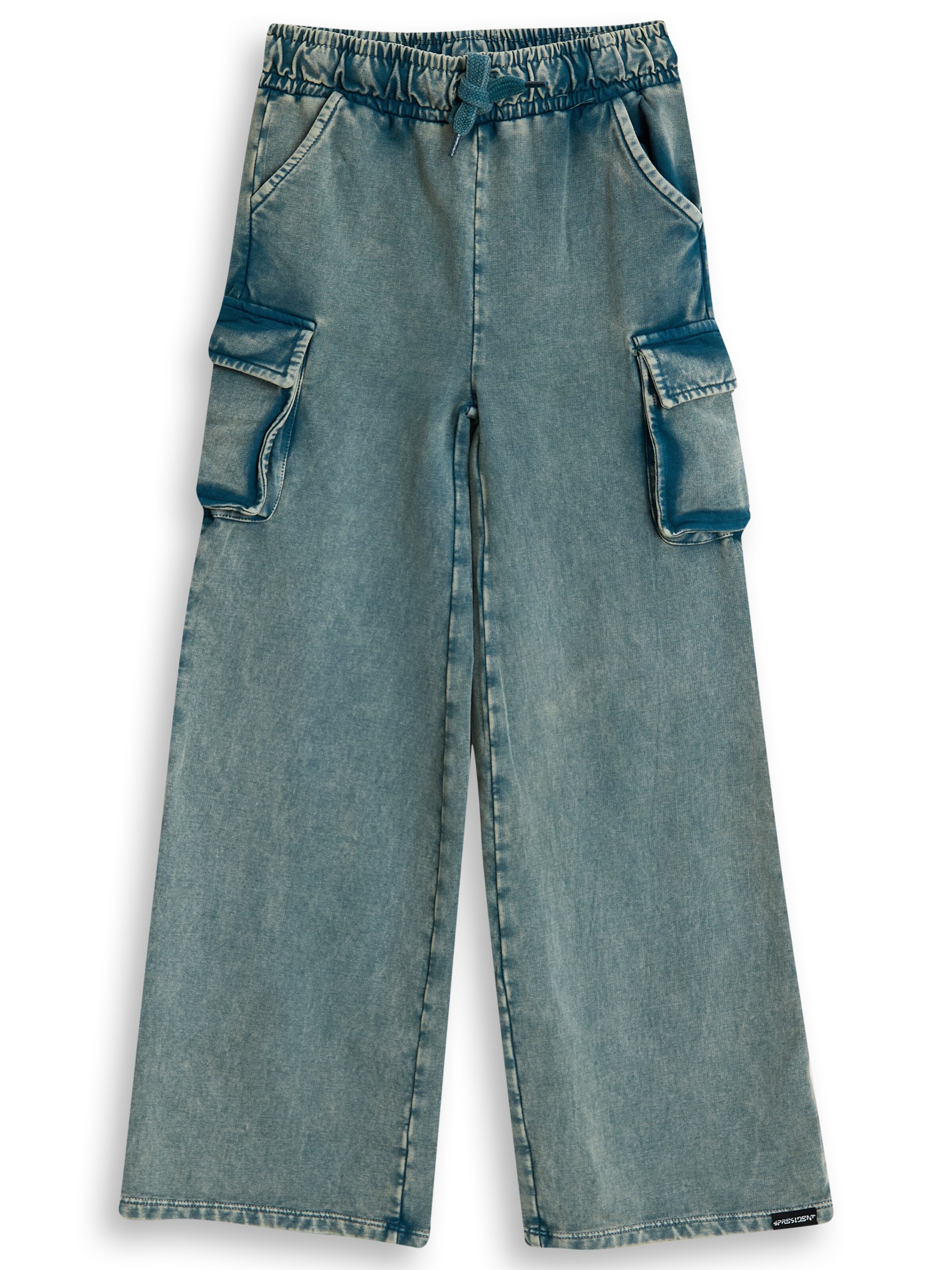 4PRESIDENT Wide Leg Hose 'Maxim'‌‌‌‌‌‌ in Grau: Vorderseite