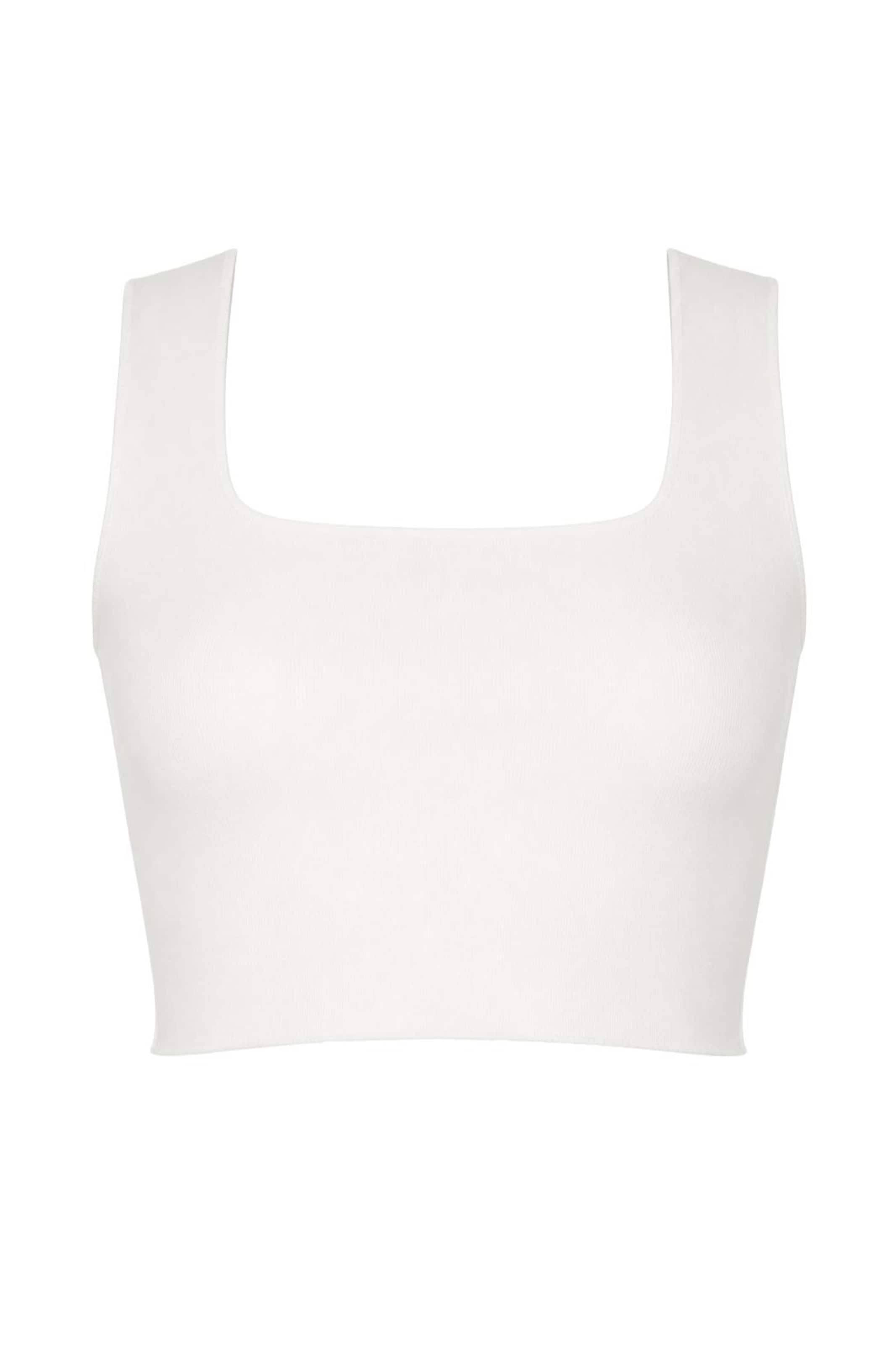 Alexa Dash Top in Beige: voorkant