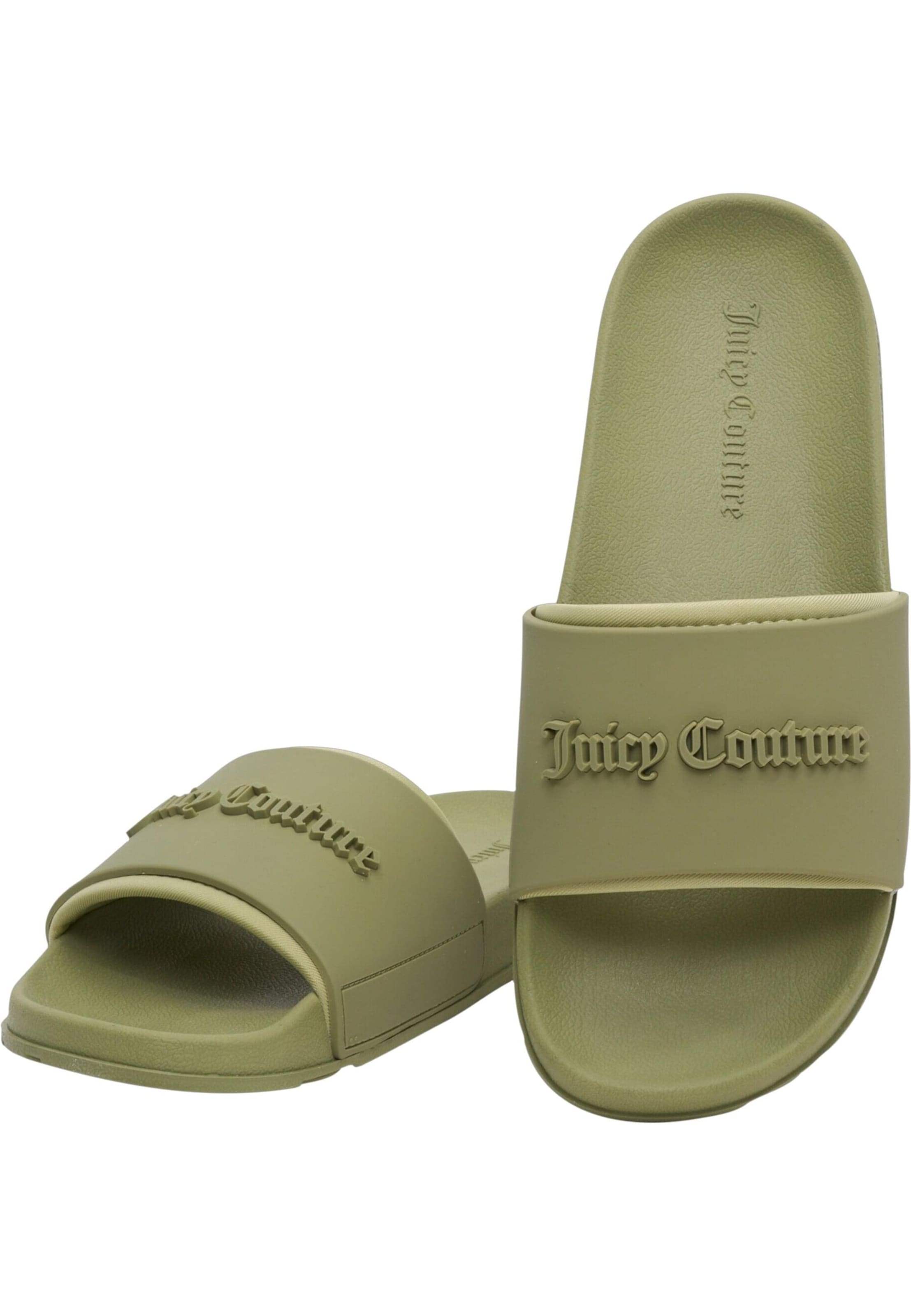 Juicy Couture Pantofle 'Breanna Embrosse' – zelená: přední strana