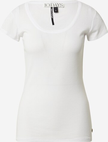 T-shirt 10Days en blanc : devant