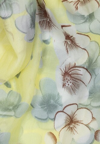 Cassandra Accessoires Tube Scarf 'Flower' in Yellow
