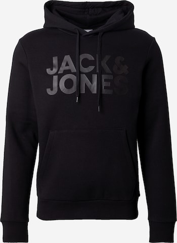 Felpa di JACK & JONES in nero: frontale