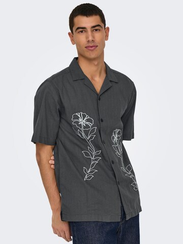Only & Sons Comfort fit Overhemd 'ONSGali' in Grijs