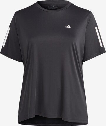 ADIDAS PERFORMANCE Functioneel shirt 'Own The Run ' in Zwart: voorkant