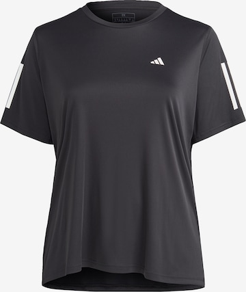 ADIDAS PERFORMANCE Sportshirt 'Own The Run ' in Schwarz: predná strana