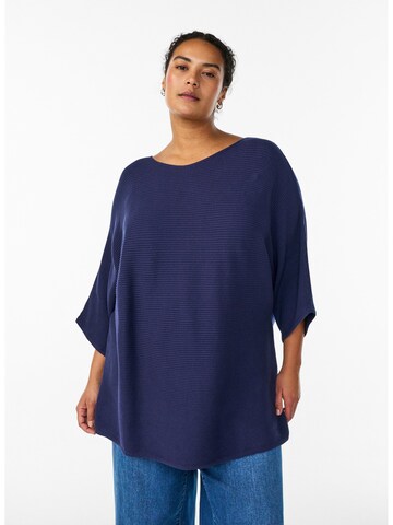 Zizzi Свитер 'Melsa' в Синий: спереди