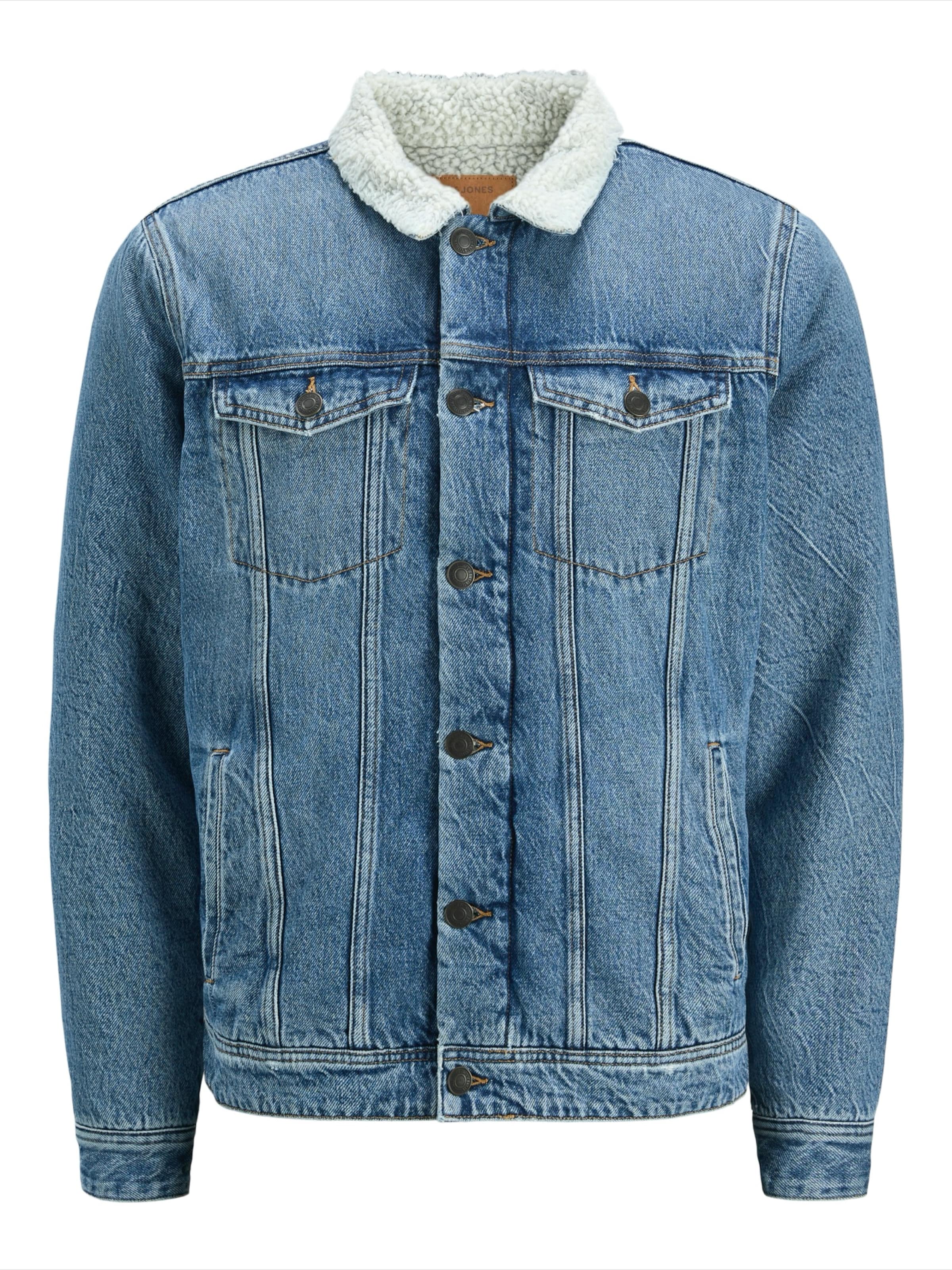JACK & JONES Between-Season Jacket 'JJIjean' in Blue: front