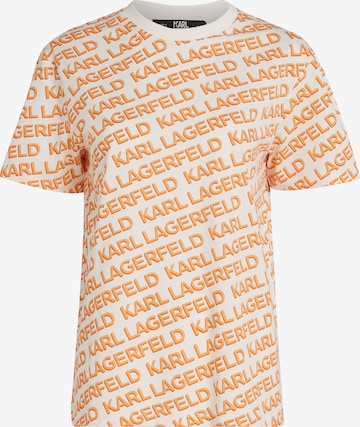 Karl Lagerfeld Shirt in Oranje: voorkant