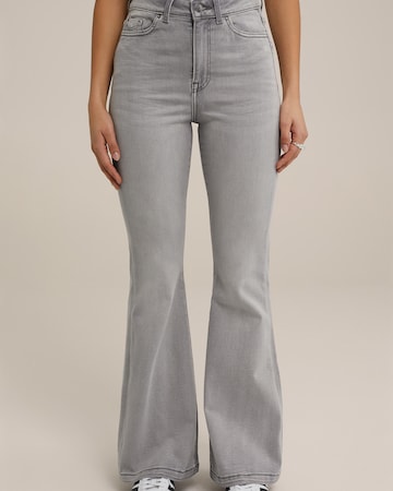 Flared Jeans di WE Fashion in grigio