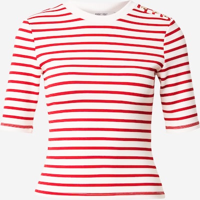 ABOUT YOU Paita 'Suzi' värissä punainen / valkoinen, Tuotenäkymä