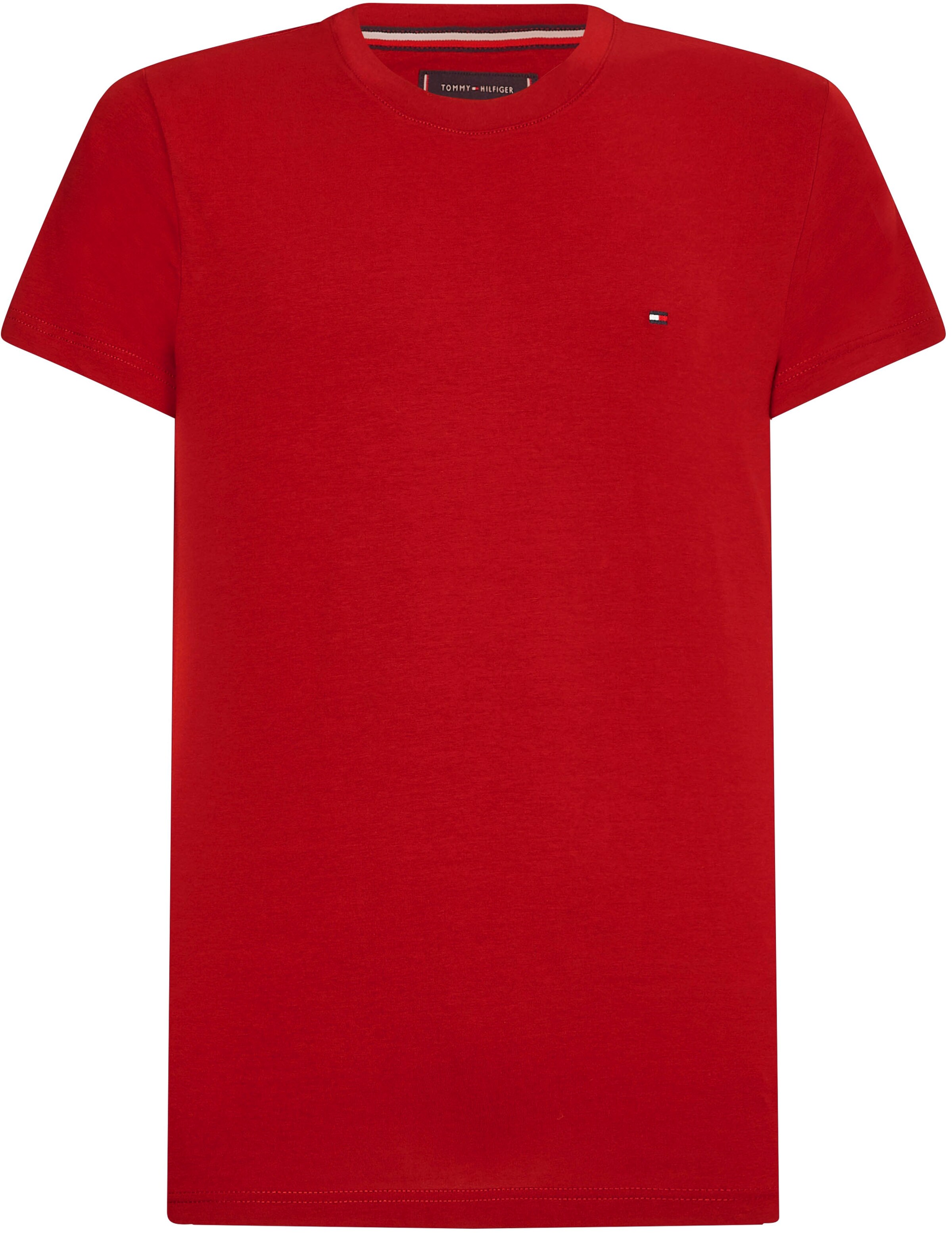 red tommy hilfiger shirt