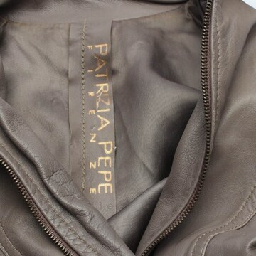 PATRIZIA PEPE Lederjacke / Ledermantel S in Grau