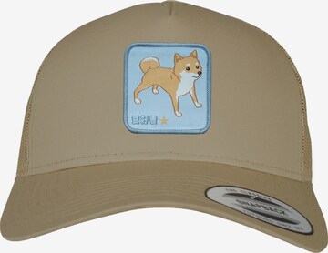 F4NT4STIC Cap 'Shiba Inu' in Green: front