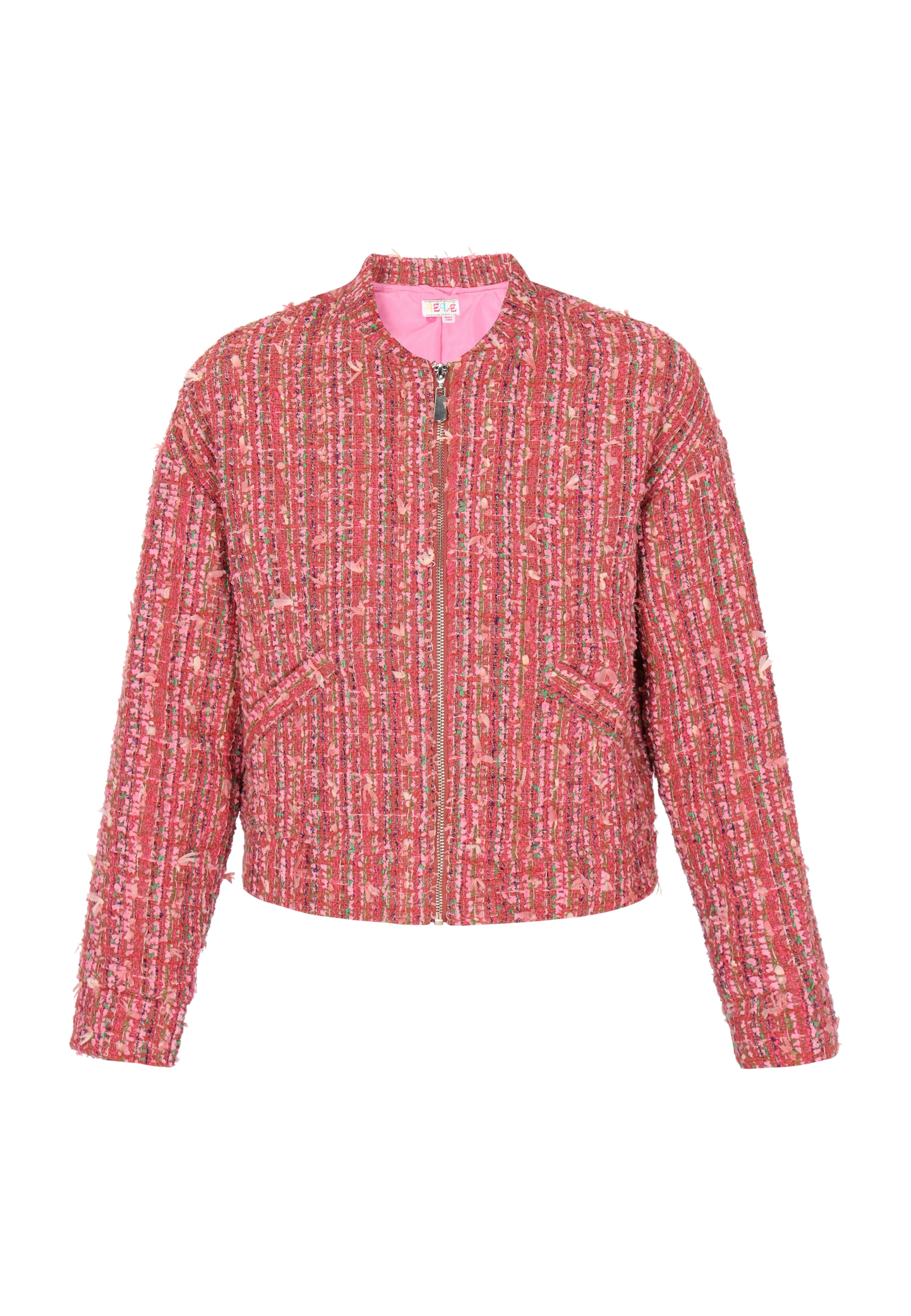 IZIA - Casaco meia-estação em rosa: frente