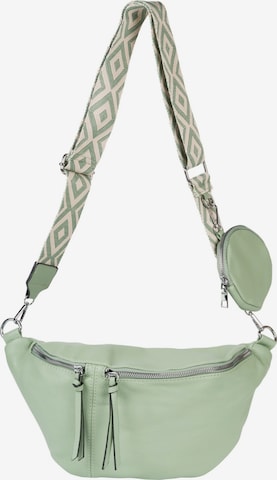 styleBREAKER Crossbody bag 'Halbmond Crossbody Bag Set 3-Teilig' in Green: front