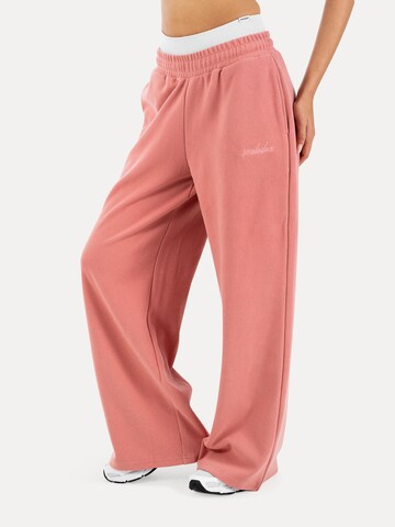 Smilodox Loosefit Broek in Roze
