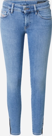 DIESEL Skinny Jeans 'SLANDY' in Blauw: voorkant