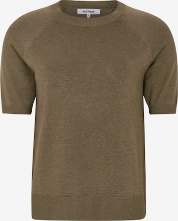 Soft Rebels T-shirt ' SRMarla ' in Braun: Vorderseite