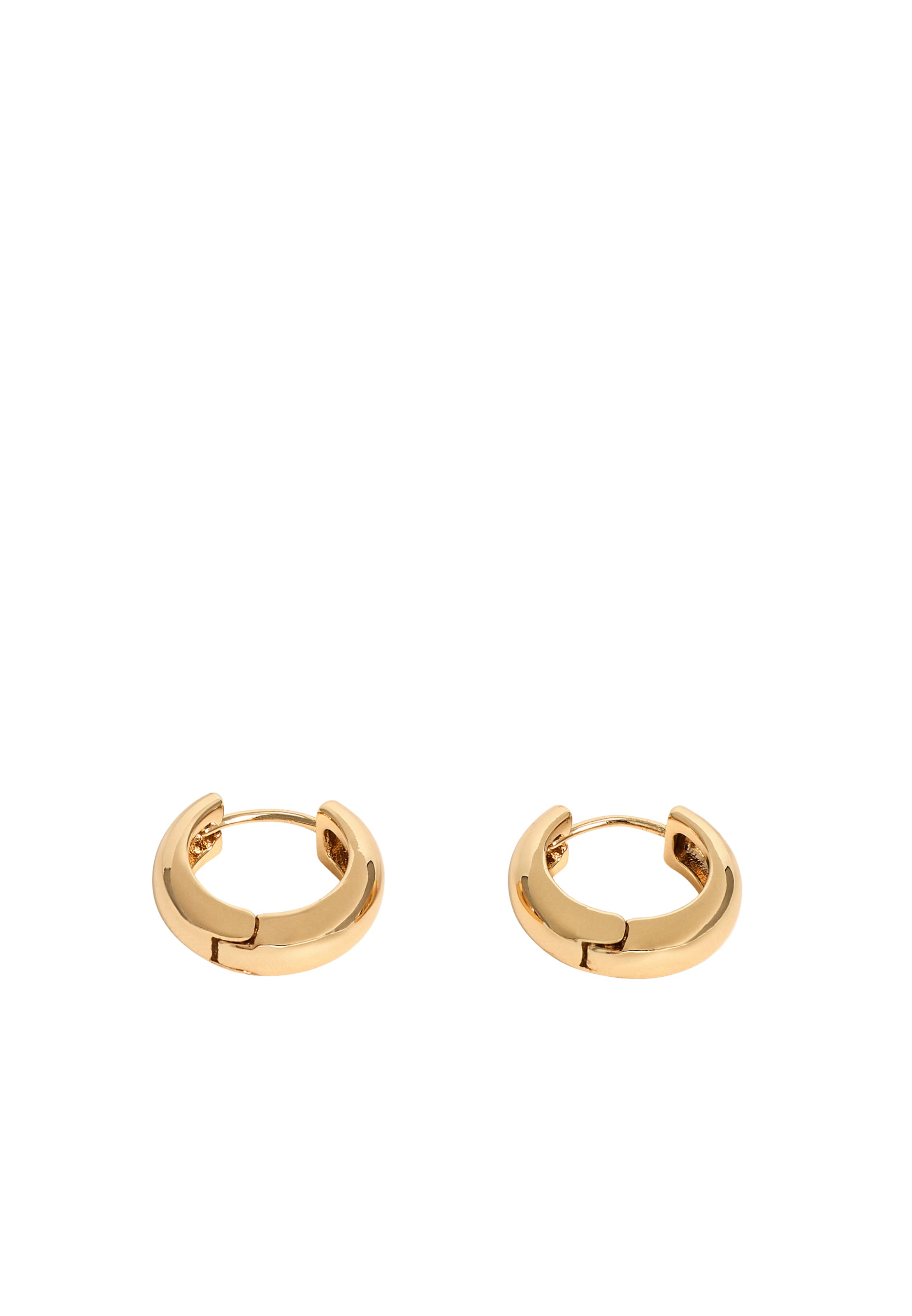 Boucles d'oreilles DKNY en or : devant