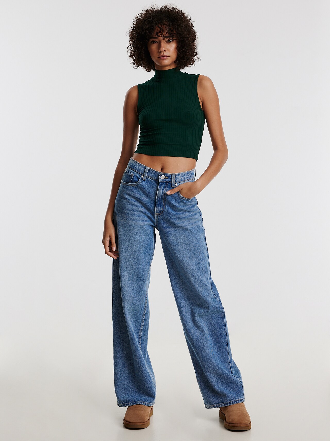 EDITED Top 'Kaori' verde scuro