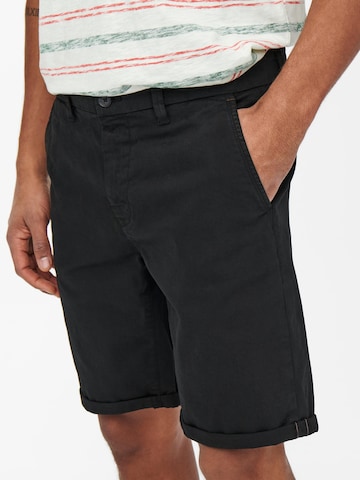 Only & Sons Regular Shorts 'PETER' in Schwarz