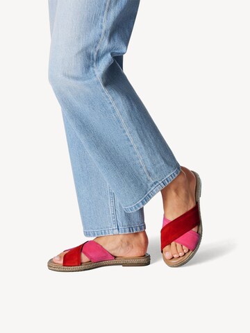 TAMARIS Mules in Pink: front