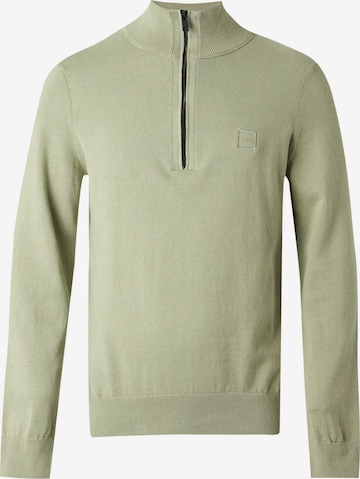 BOSS Sweater 'Kanobix' in Green: front