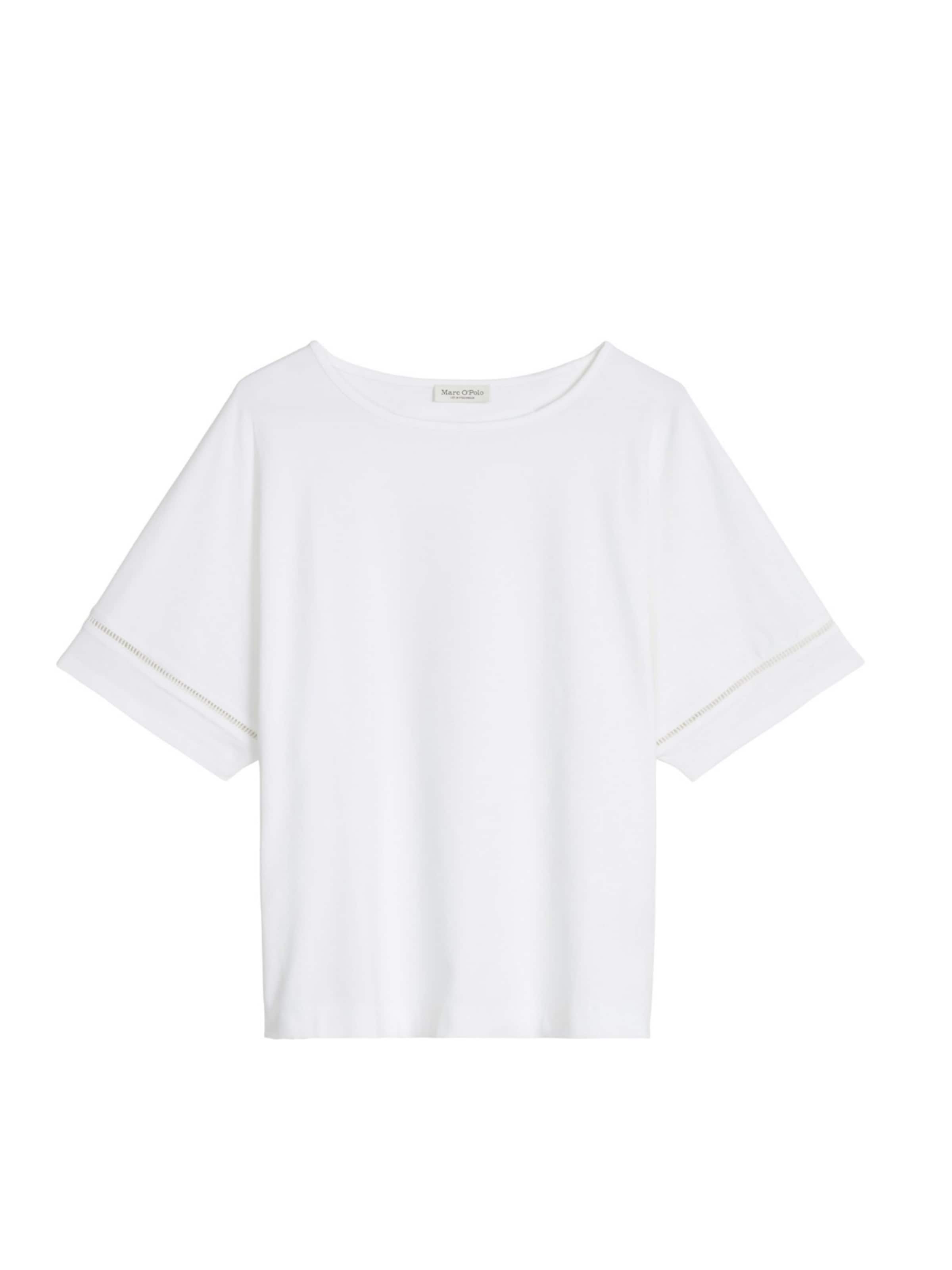 Marc O'Polo Shirt 'marc o'polo - Dames t-shirt' in Wit: voorkant