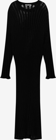Pull&BearPletena haljina - crna boja: prednji dio