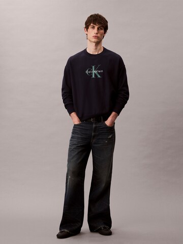 Calvin Klein Jeans Mikina – modrá