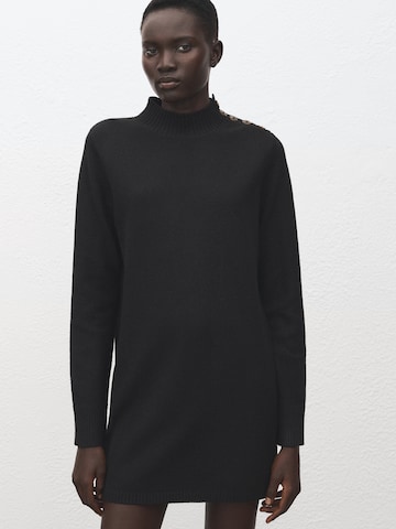 MANGOPletena haljina 'HARRY' - crna boja: prednji dio
