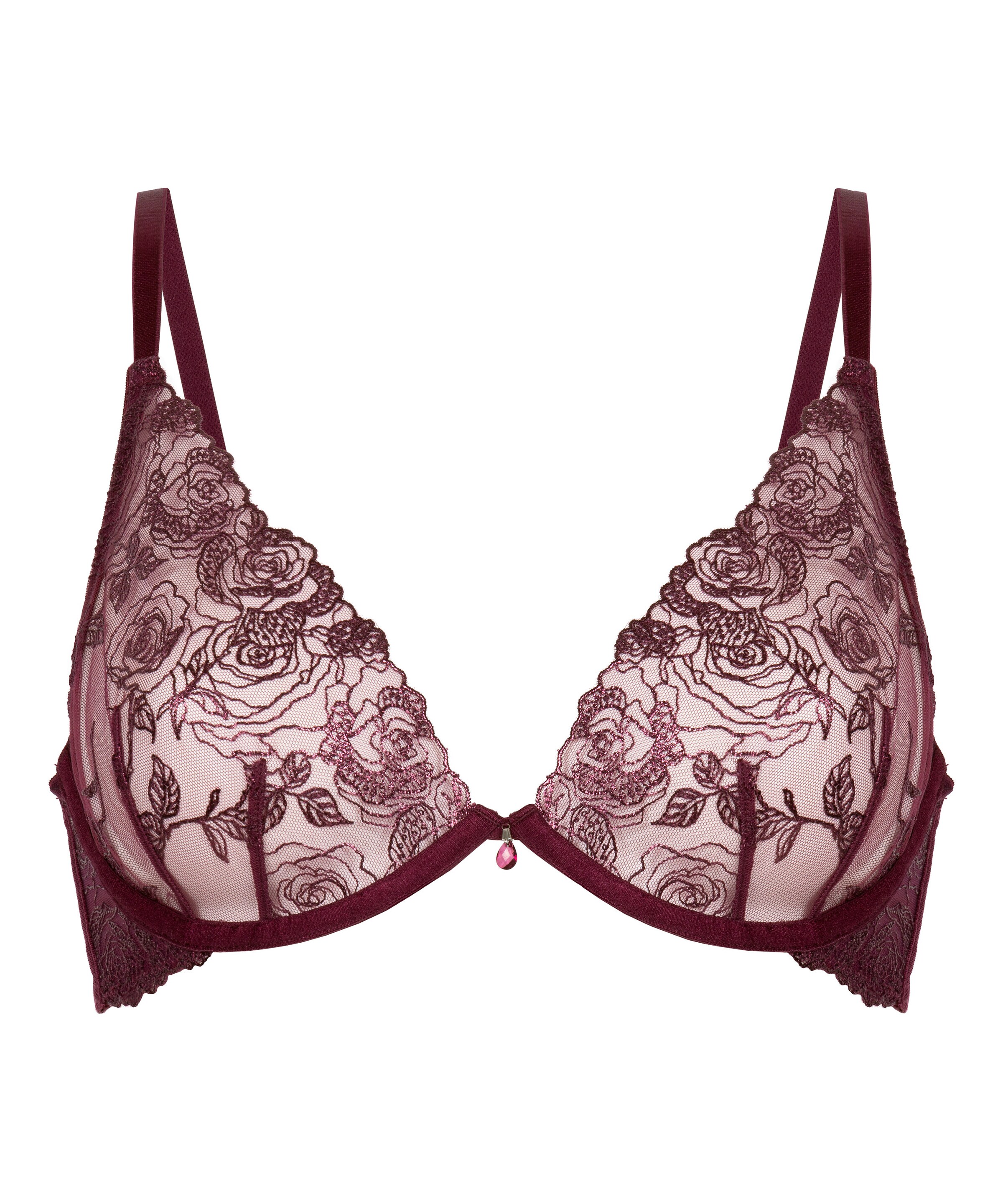 Hunkemöller Τρίγωνο Σουτιέν 'HOLLIE' σε κόκκινο: μπροστά