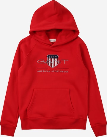 GANT - Sweatshirt em vermelho: frente