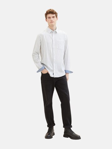 Coupe regular Chemise TOM TAILOR en blanc