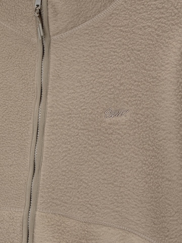Pull&Bear Fleecejacke in Grau