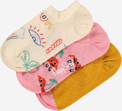 Șosete Happy Socks pe galben miere / mai multe culori / roz / roz, Vizualizare produs