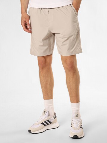 HUGO Regular Pants 'Dan242' in Beige: front