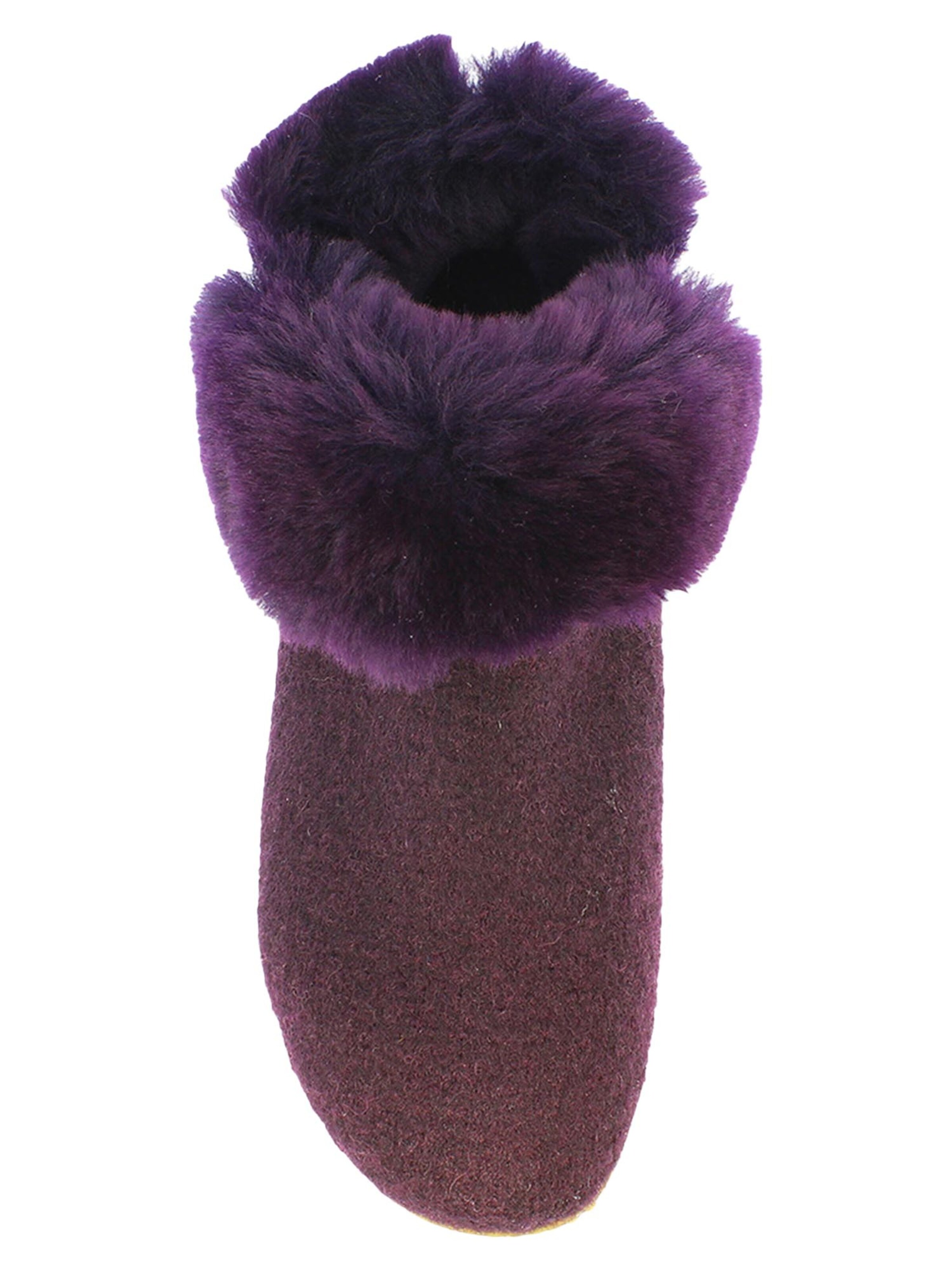 Living Kitzbühel Slippers 'Schurwolle' in Purple