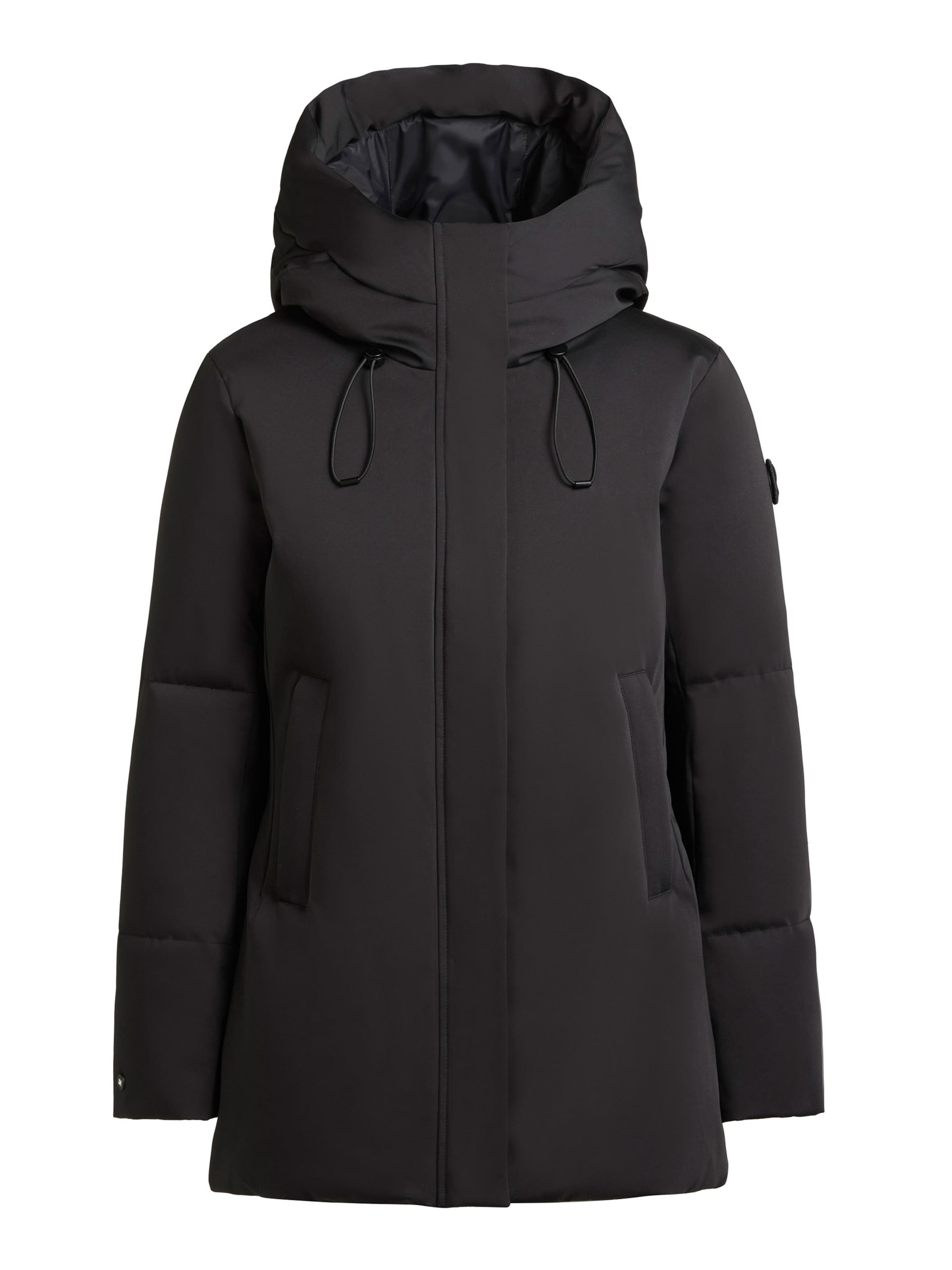 khujo Winterjacke 'Allap' in Schwarz: Vorderseite