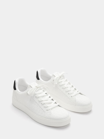 Pull&Bear Sneakers low i hvit