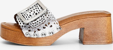 CAFè NOIR Sandalen in Silber: Vorderseite