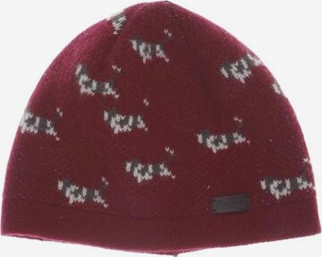 Barbour Hat & Cap in One size in Red: front