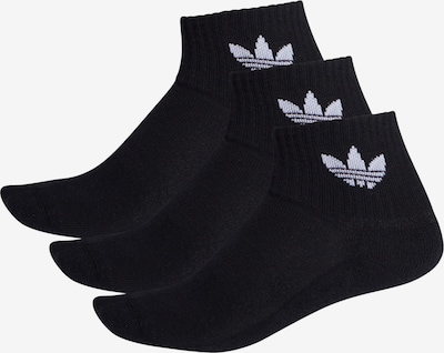 Kojinės 'Mid Crew 3 Pairs' iš ADIDAS ORIGINALS, spalva – juoda / balta, Prekių apžvalga