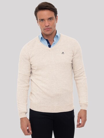 Sir Raymond Tailor Pullover 'Erky' in Beige: predná strana