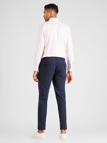 Michael Kors Tapered Trousers with creases in Blue
