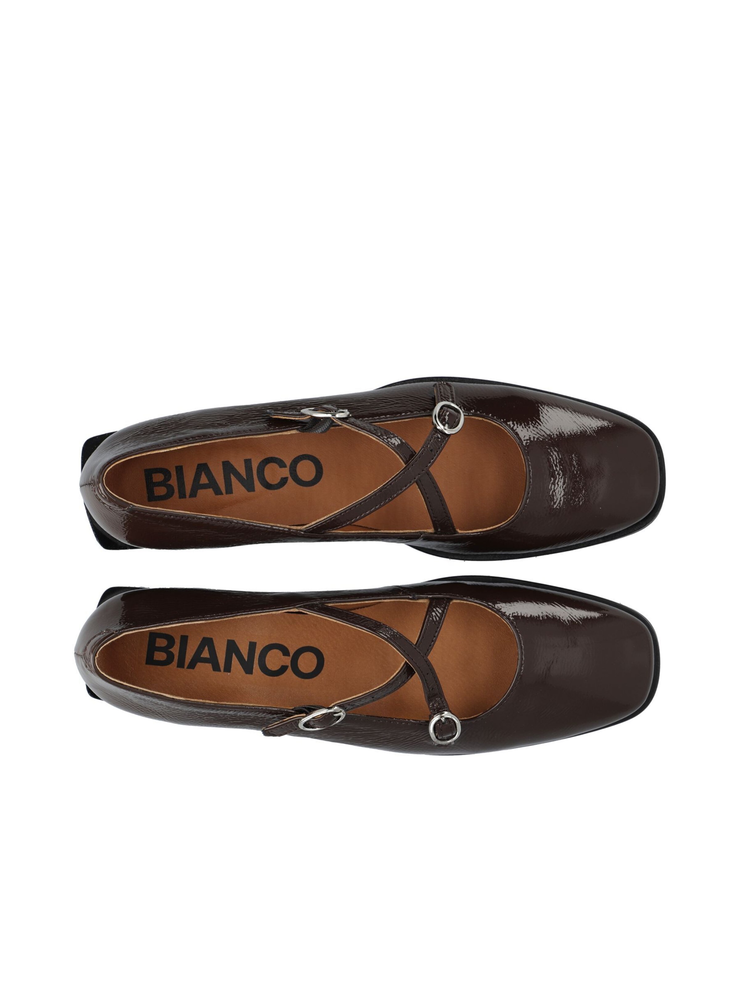 Ballerines à lanières Bianco en marron