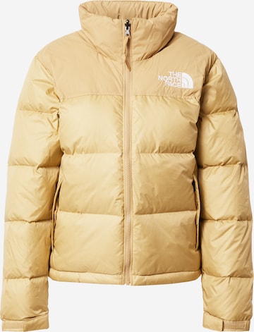 THE NORTH FACE Winter Jacket 'Nuptse' in Green: front